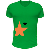 T-Shirt Scollo V stellaarancio