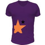 T-Shirt Scollo V stellaarancio