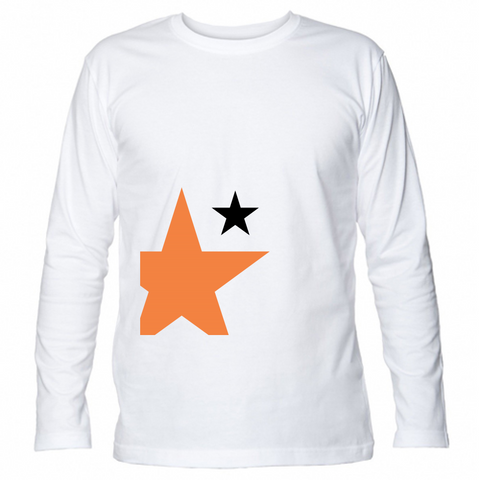 T-shirt Unisex Manica Lunga stellaarancio