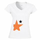 T-shirt Donna Scollo v stellaarancio