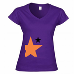 T-shirt Donna Scollo v stellaarancio