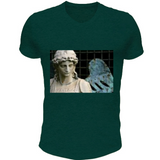 T-Shirt Scollo V statua16