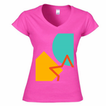 T-shirt Donna Scollo v modern1