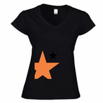 T-shirt Donna Scollo v stellaarancio