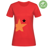 T-Shirt Woman Organic stellaarancio