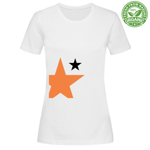 T-Shirt Woman Organic stellaarancio