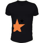 T-Shirt Scollo V stellaarancio