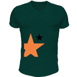 T-Shirt Scollo V stellaarancio