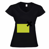 T-shirt Donna Scollo v XYellow