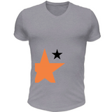 T-Shirt Scollo V stellaarancio