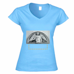 T-shirt Donna Scollo v angel12