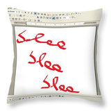 Blaa blaa - Throw Pillow