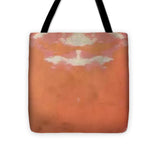 Butterfly on Red - Tote Bag