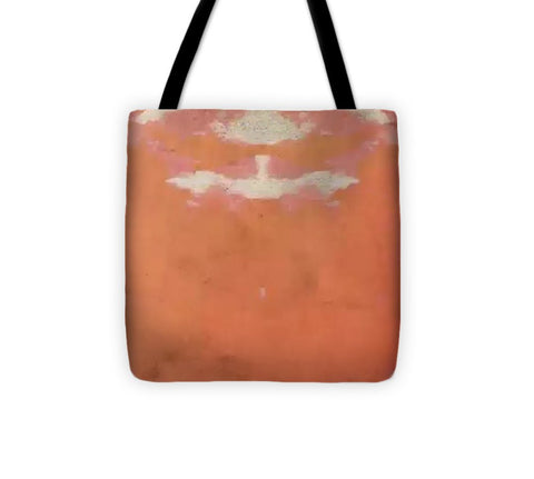 Butterfly on Red - Tote Bag