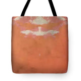 Butterfly on Red - Tote Bag