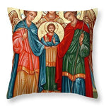 Byzantine Archangels - Throw Pillow