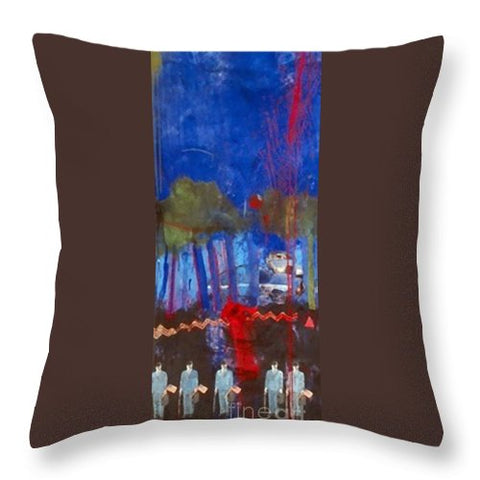 Figures on Hold - Throw Pillow