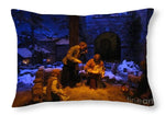 Nativity Scene - Throw Pillow