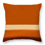 Orange Plank - Throw Pillow