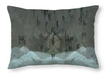 Rain of Words - Throw Pillow