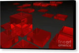 Red Cube2 - Canvas Print