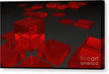 Red Cube2 - Canvas Print