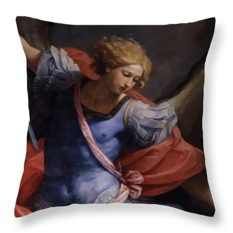 St Michael detail - Throw Pillow